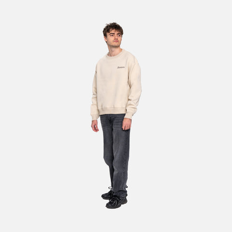 SIGNATURE BEIGE CREWNECK