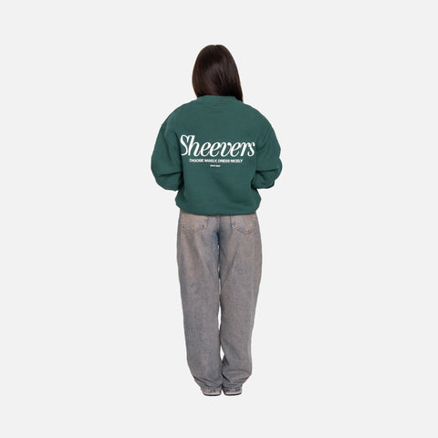 SIGNATURE GREEN CREWNECK