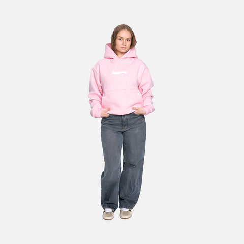 WATCH YOUR STEP HOODIE PINK