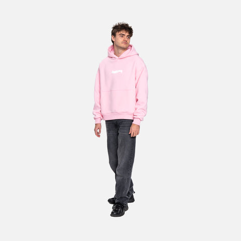 WATCH YOUR STEP HOODIE PINK