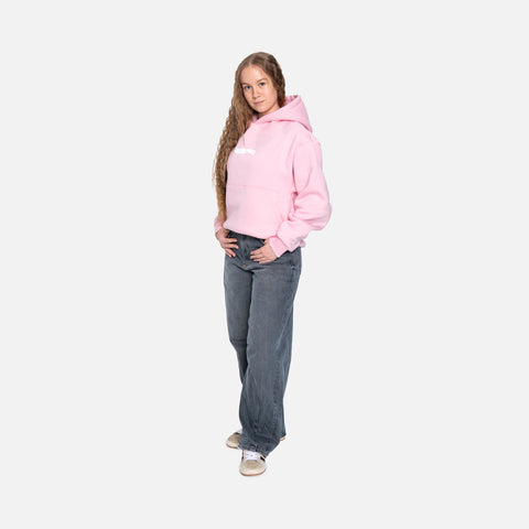 WATCH YOUR STEP HOODIE PINK