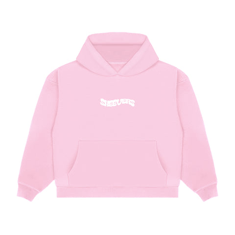 WATCH YOUR STEP HOODIE PINK